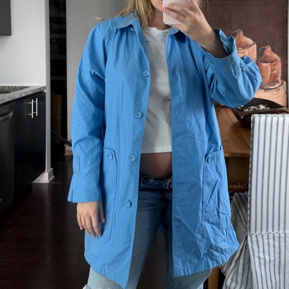 Vintage London‎ Fog Blue Trench Coat